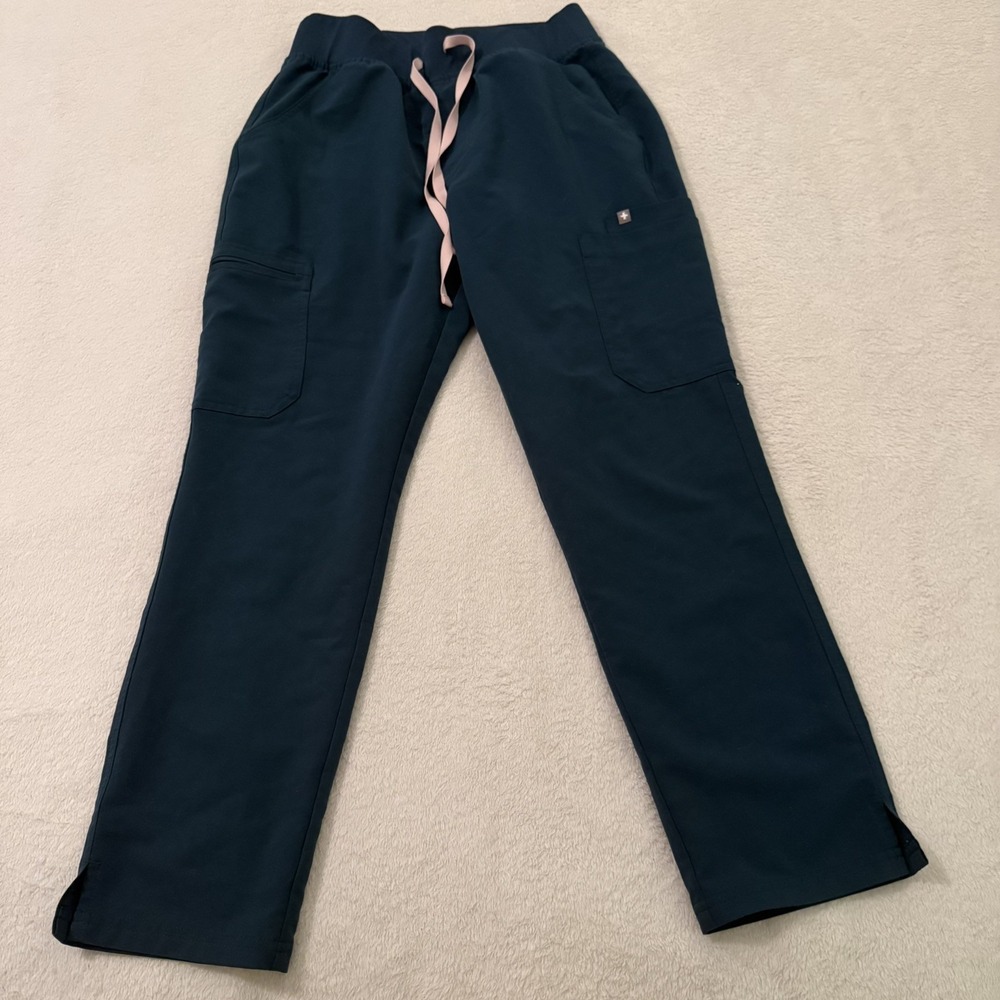 Figs Pants Women M/P Blue Green HW Yola Cargo Scrubs W22SW2013P